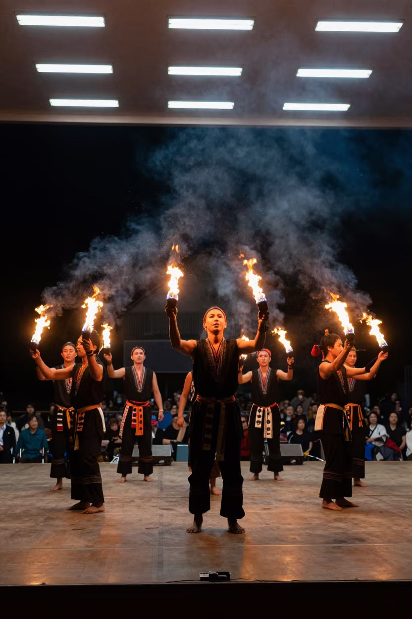 Ritual Fire Dance Night Kunming Concert Hall in in a concert hall in Kunming