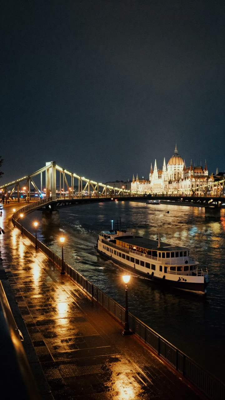 River Steamer in Budapest in in Budapest, Hungary