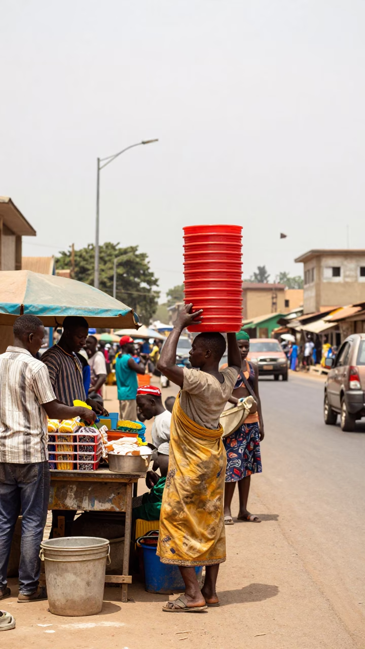 Roadside Stall in Accra in in Accra, Ghana