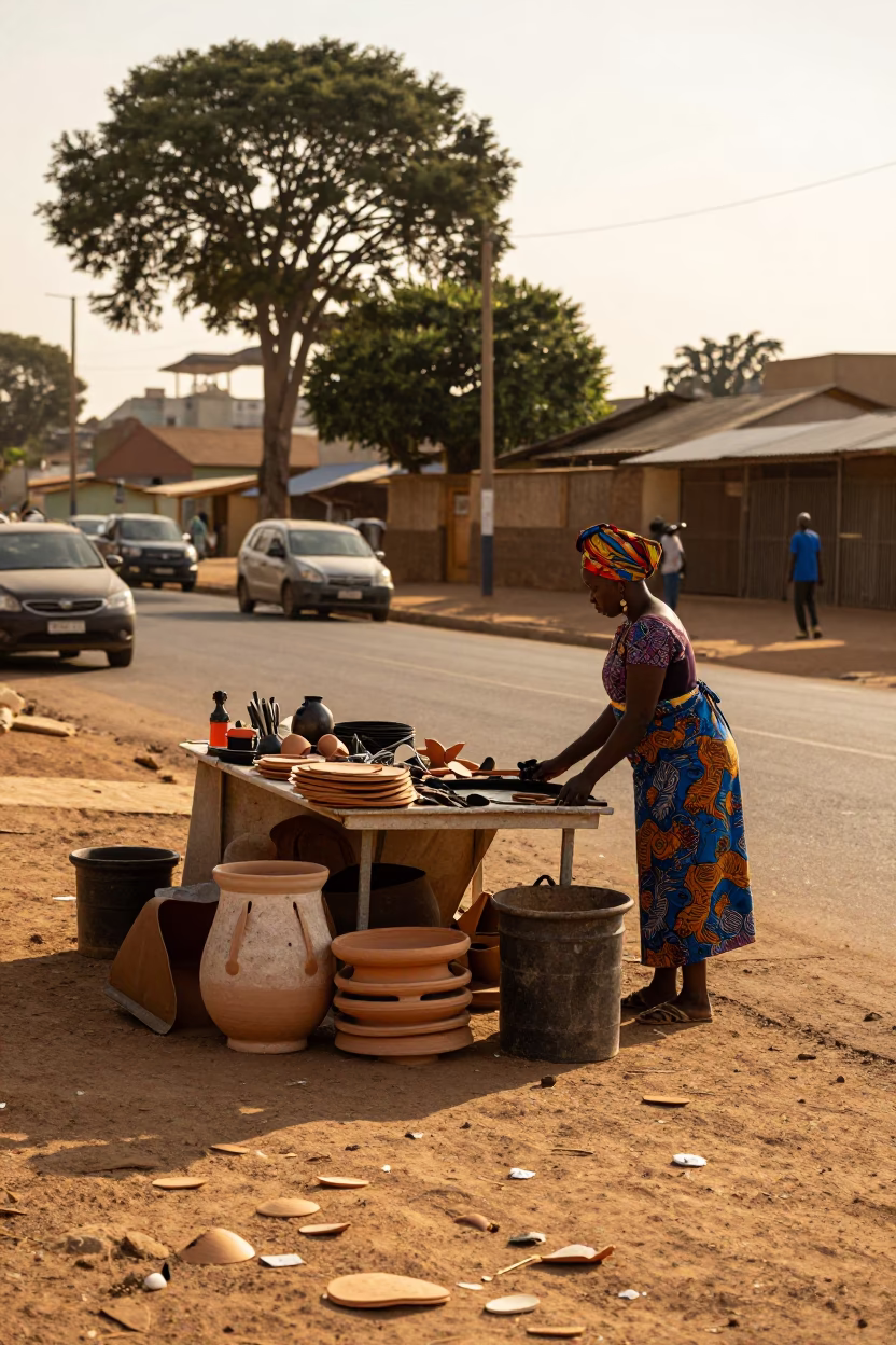 Roadside Stall in Johannesburg in in Johannesburg, South Africa