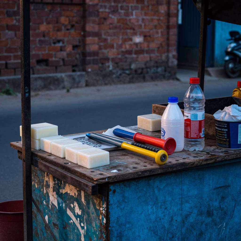 Roadside Stall in Kolkata in in Kolkata, India