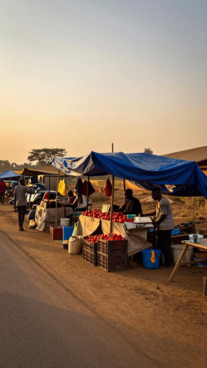 Roadside Stall in Nairobi in in Nairobi, Kenya