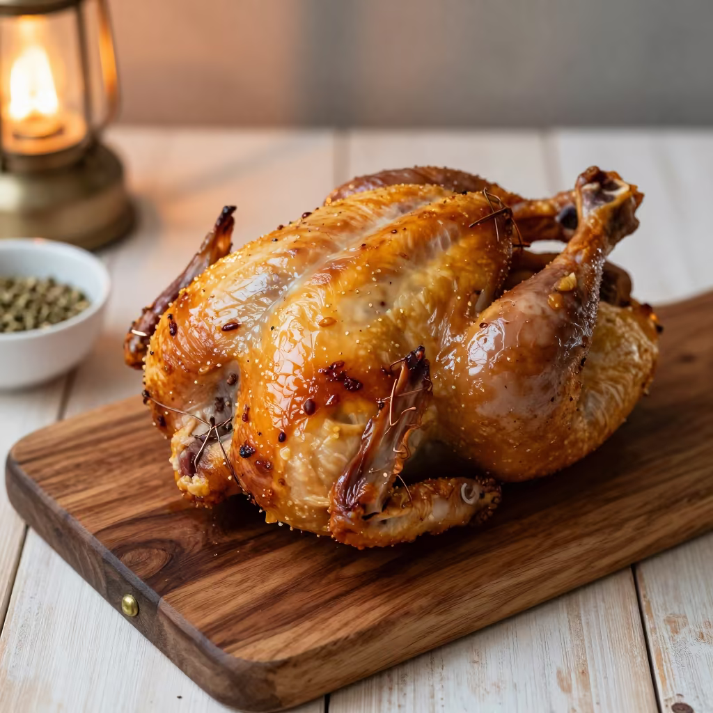 Roasted Chicken on Writing Desk Algiers in on a writing desk in Algiers