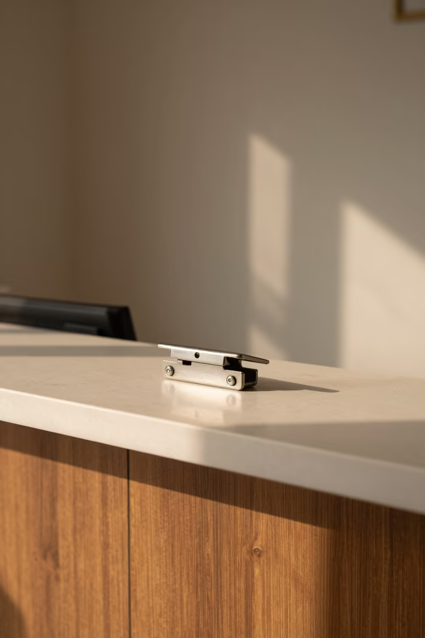 Rollaway Bed Latch Kit on Reception Desk Sukkur in at a reception desk under warm light in Sukkur