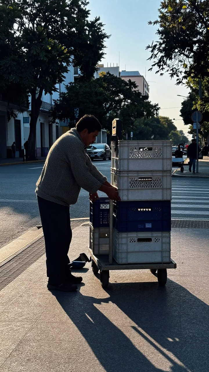 Rolling Cart in Buenos Aires in in Buenos Aires, Argentina