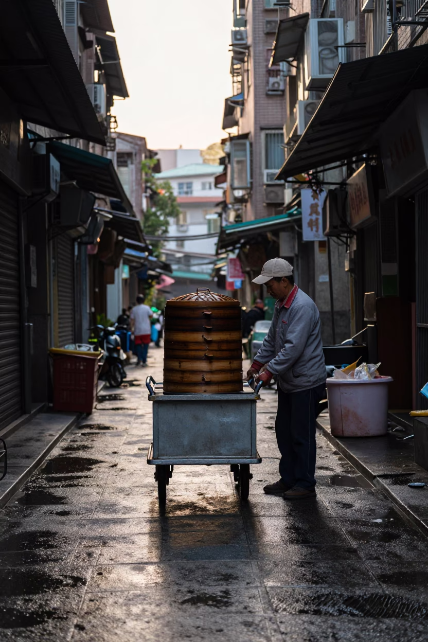 Rolling Cart in Taipei in in Taipei, Taiwan