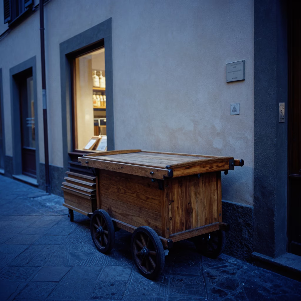 Rolling Carts in Florence in in Florence, Italy