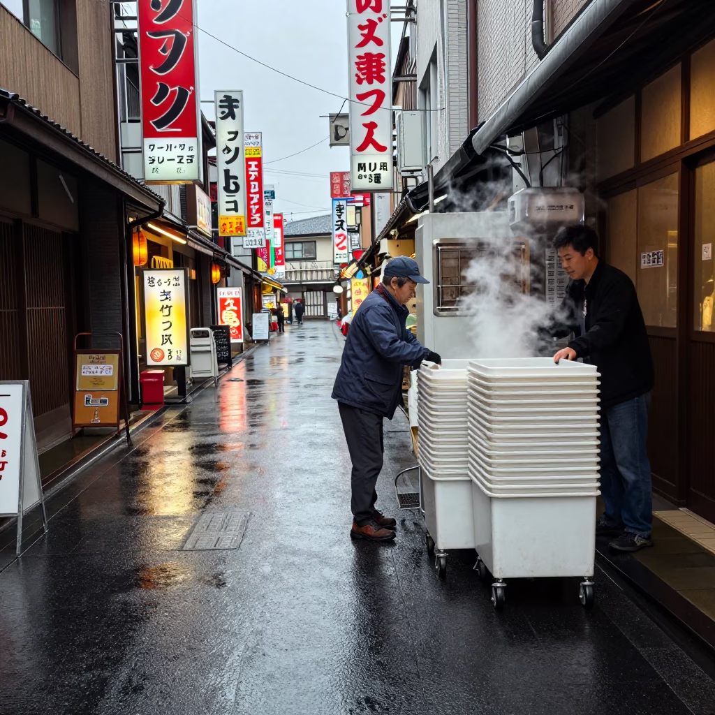Rolling Carts in Fukuoka in in Fukuoka, Japan
