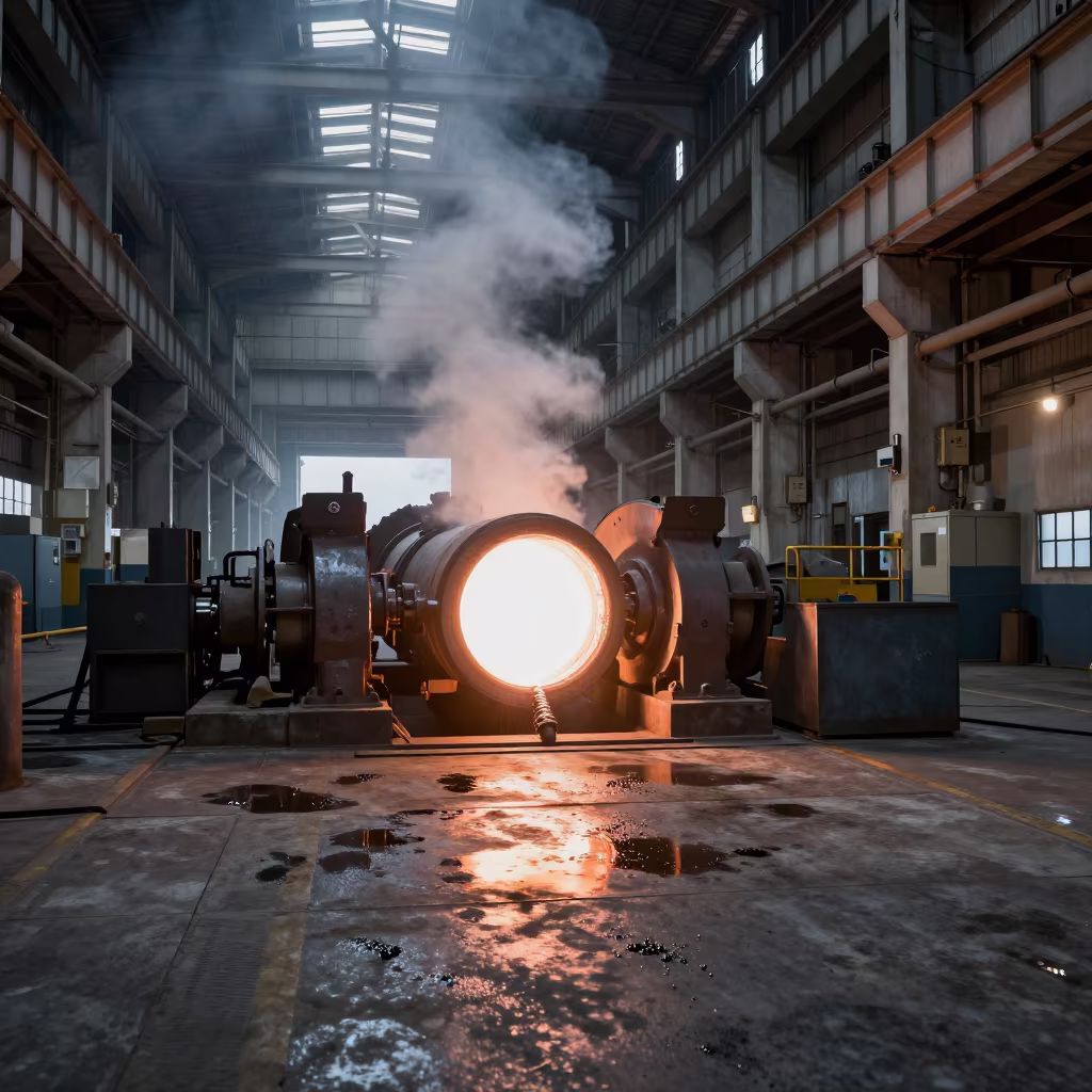 Rolling Ladle on Giza Turbine Hall Dock in in a turbine hall near Giza