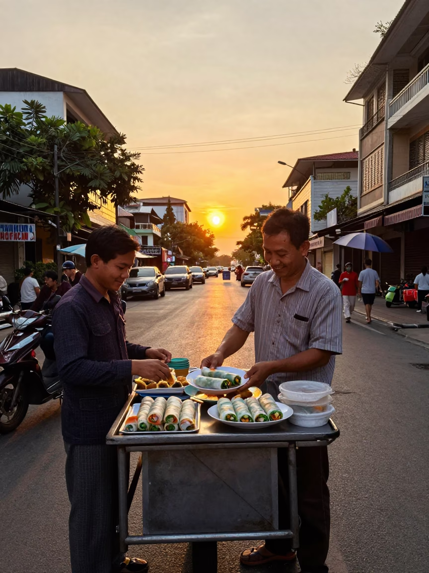 Rolls Sunset in Ho Chi Minh City in in Ho Chi Minh City, Vietnam