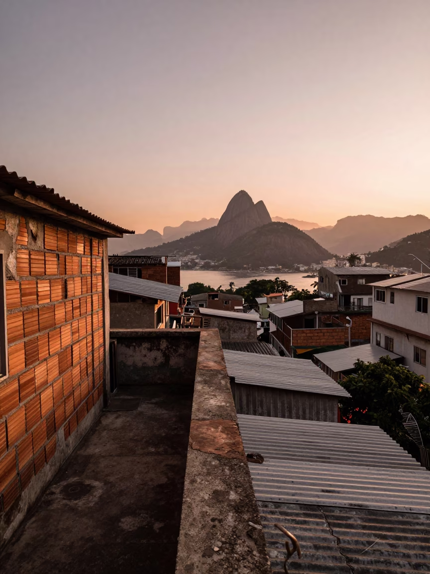 Rooftop Evening in Rio De Janeiro in in Rio de Janeiro, Brazil
