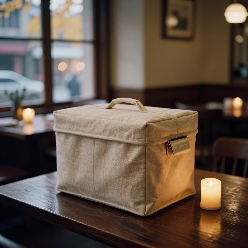 Rooftop Heater Cover in Chengdu Breakfast Room in inside a breakfast room before opening in Kuanzhai Alley, Chengdu