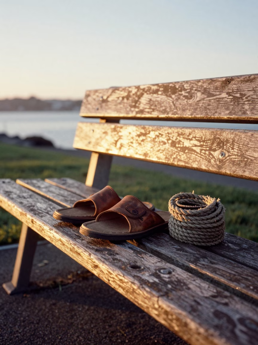 Rope in Wellington at Golden Hour in in Wellington, New Zealand