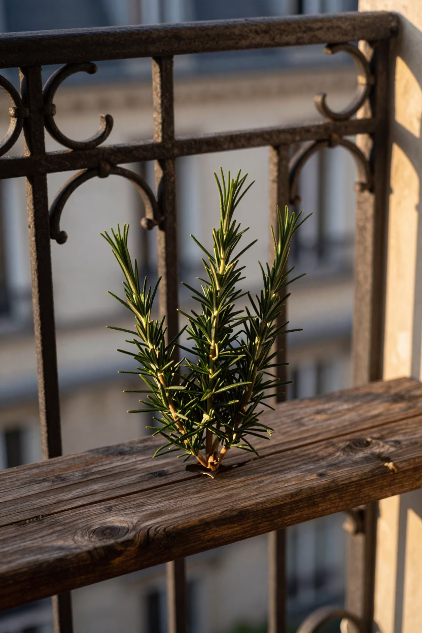 Rosemary Sprigs in Paris in in Paris, France