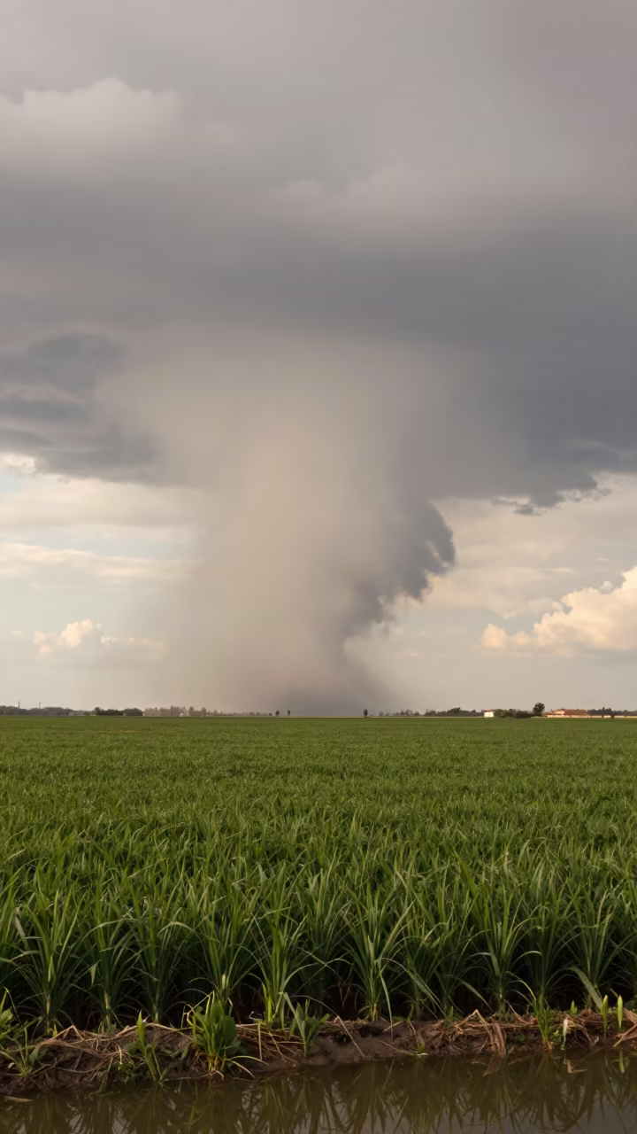 Rotating Wall Cloud Over Naples Fields in near Spaccanapoli, Naples