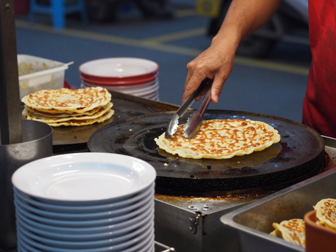 Roti Prata in Singapore in in Singapore, Singapore