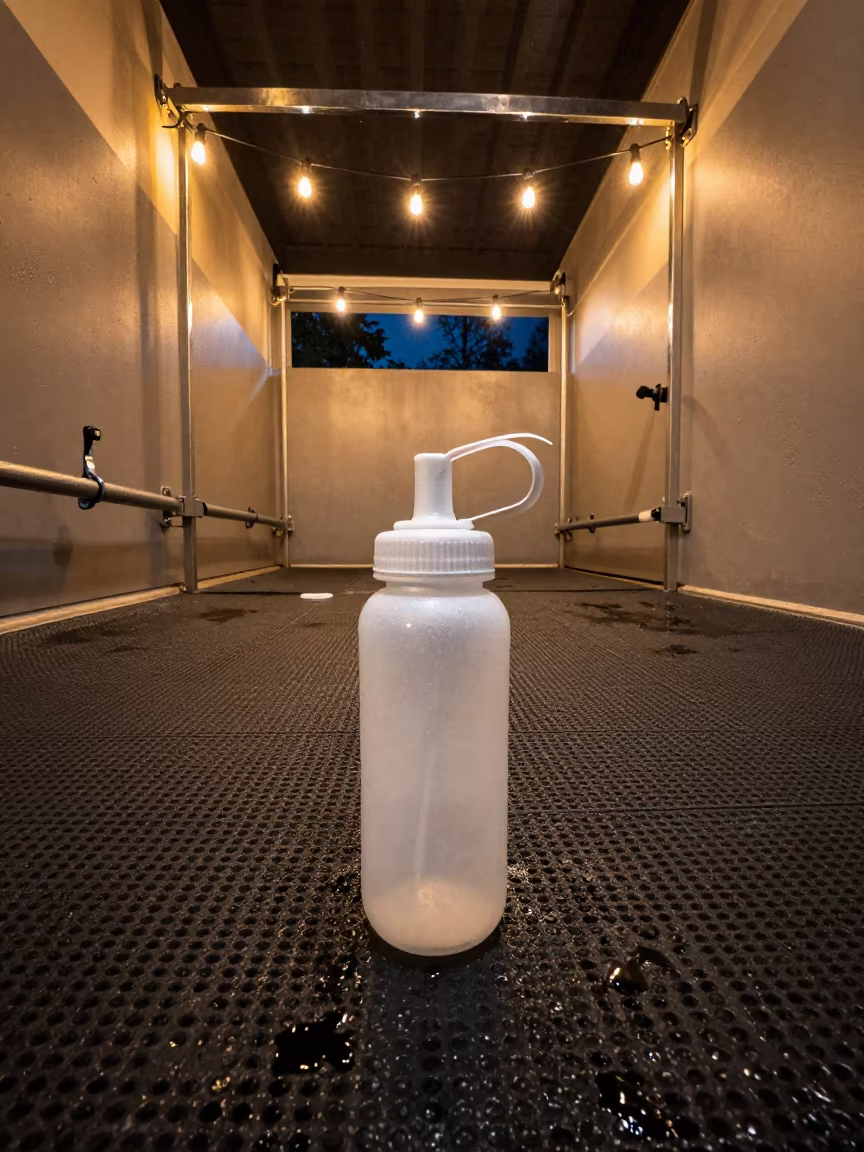 Rotterdam Dog Wash Brush Cup Night Glow in at a self-serve dog wash station in Rotterdam