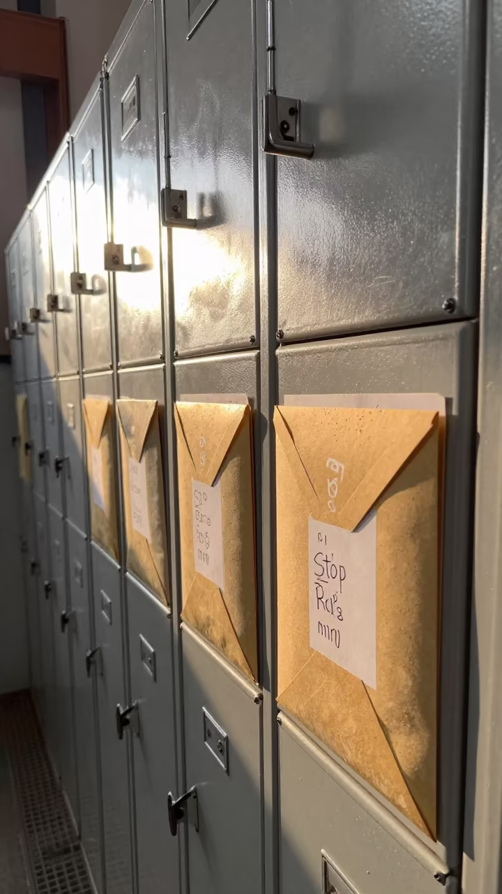 Route Key Locker Wall in Mombasa Bay in inside a chilled distribution bay near Mombasa