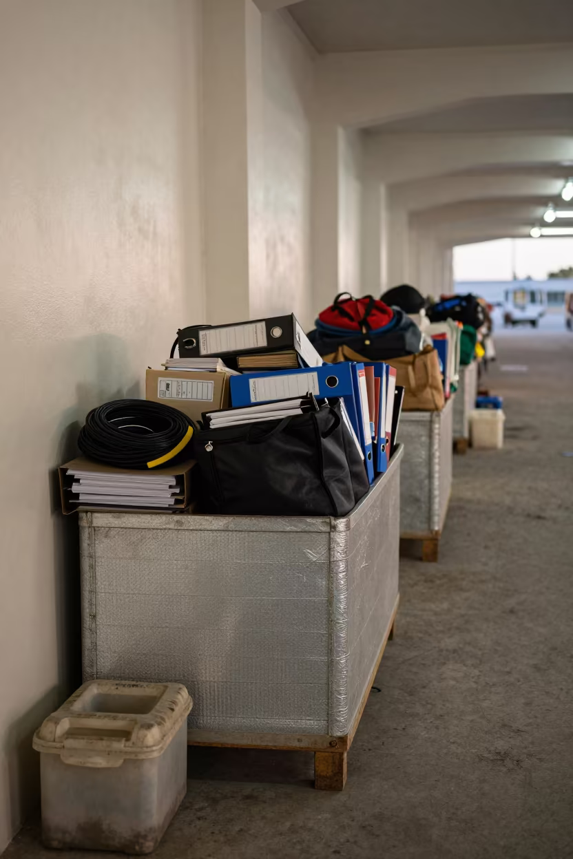 Route Map Tube Bin in Chetumal Cross-Dock Dawn in inside a cross-dock lane in Chetumal