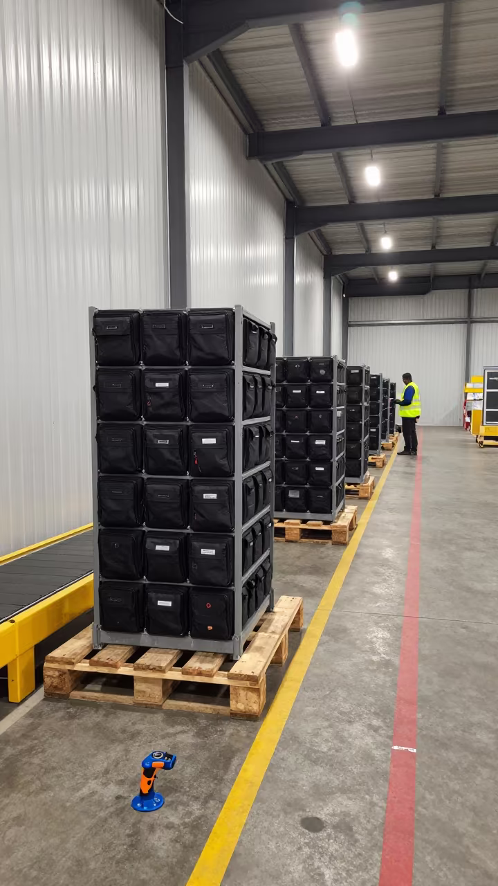 Route Pouch Cubby in Tauranga Distribution Bay in inside a chilled distribution bay in Tauranga