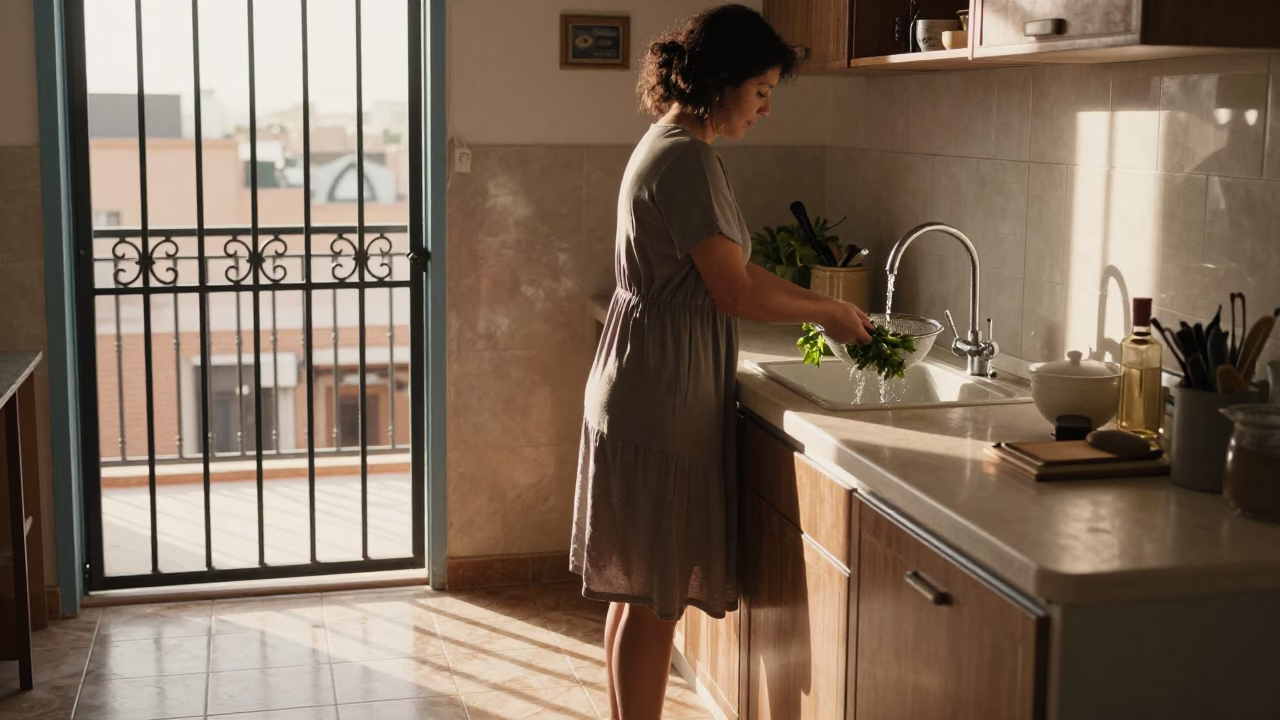 Routine Apartment just after sunrise in Casablanca in in Casablanca, Morocco