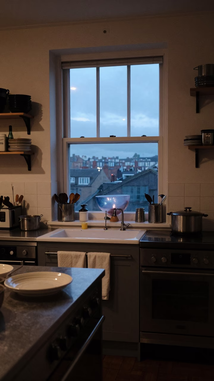 Routine Kitchen in Bristol at Nautical Dawn Light in in Bristol, United Kingdom