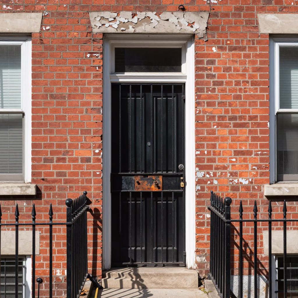 Row Home Entrance in Philadelphia in in Philadelphia, Pennsylvania, United States