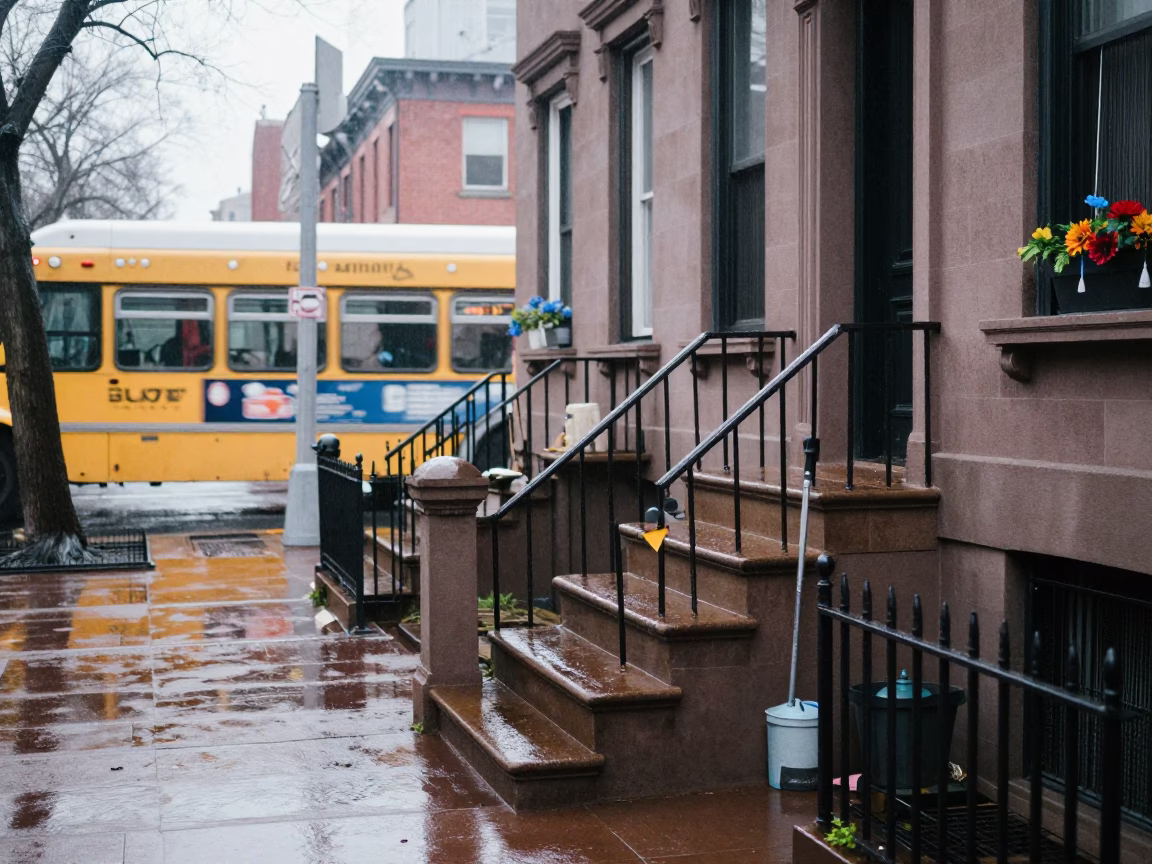 Rowhome Stoop in Philadelphia in in Philadelphia, Pennsylvania, United States