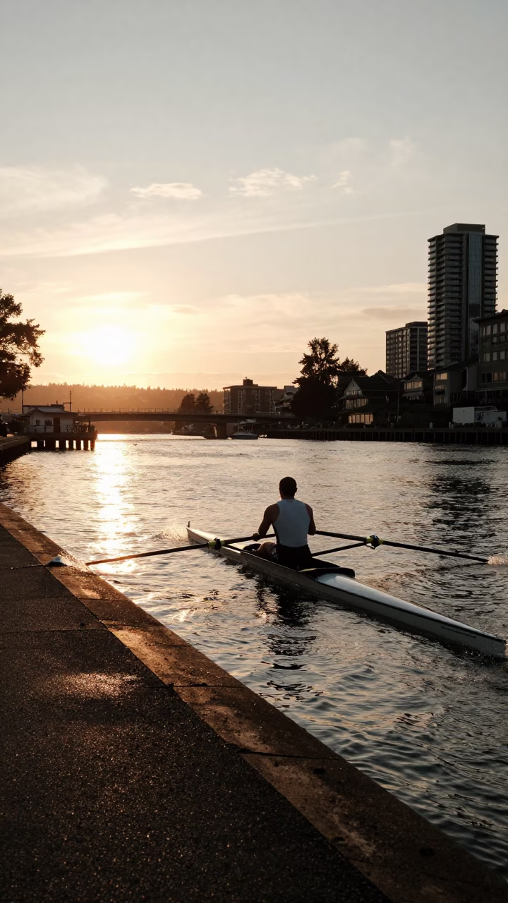 Rowing Athlete in Seattle in in Seattle, Washington, United States
