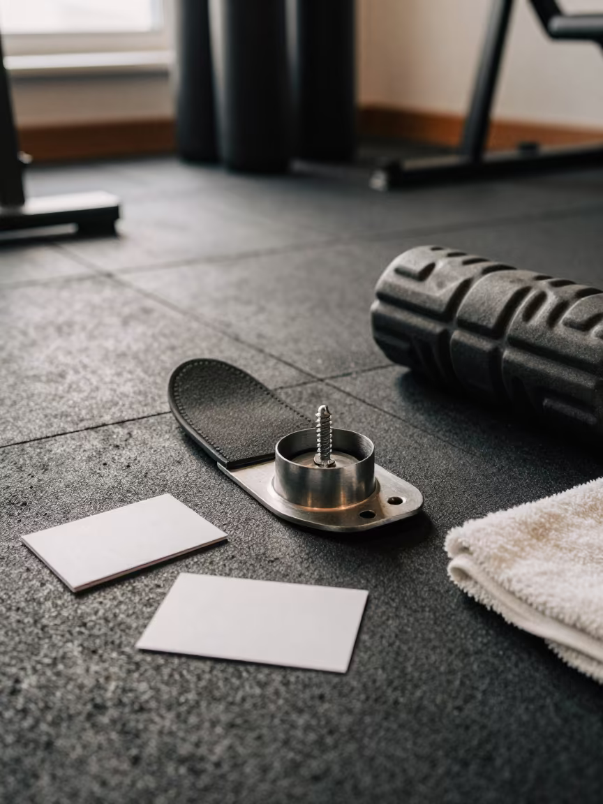 Rowing Footstrap Screw Cup Recovery Lounge in inside a recovery lounge beside foam rollers in Harbin