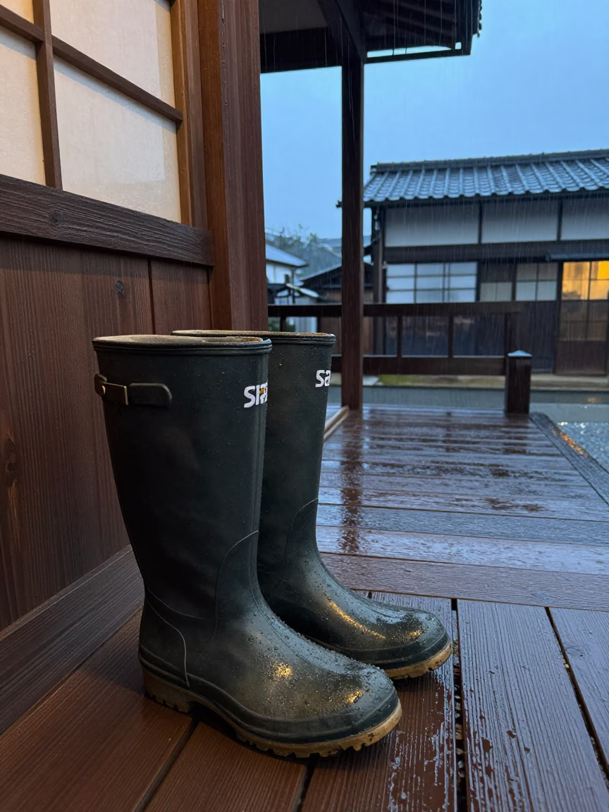 Rubber Boots in Sapporo in in Sapporo, Japan