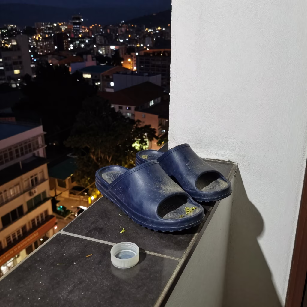 Rubber Slippers in Medellin in in Medellin, Colombia