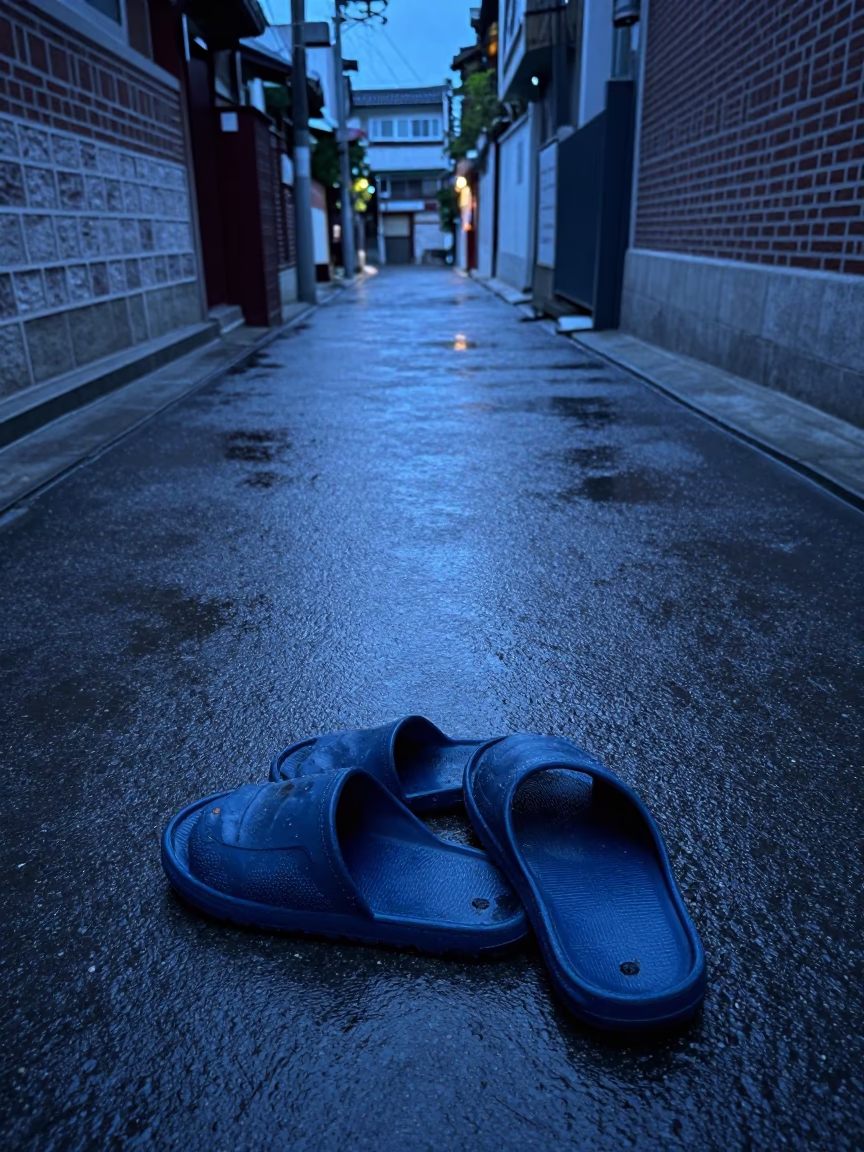 Rubber Slippers in Seoul in in Seoul, South Korea