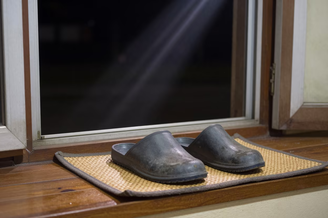 Rubber Slippers on Window Seat Night Light in on a window seat near Port Harcourt