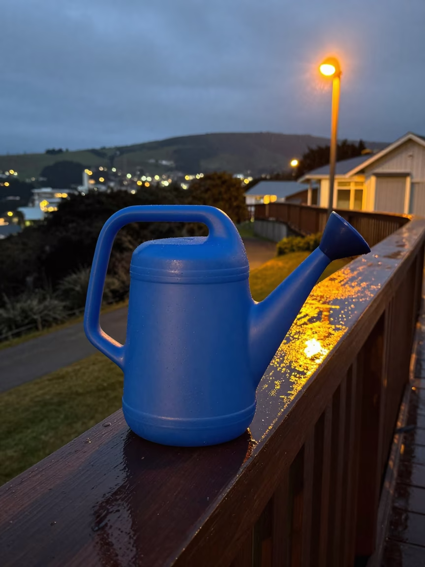 Rubber Watering Bottle in Wellington in in Wellington, New Zealand