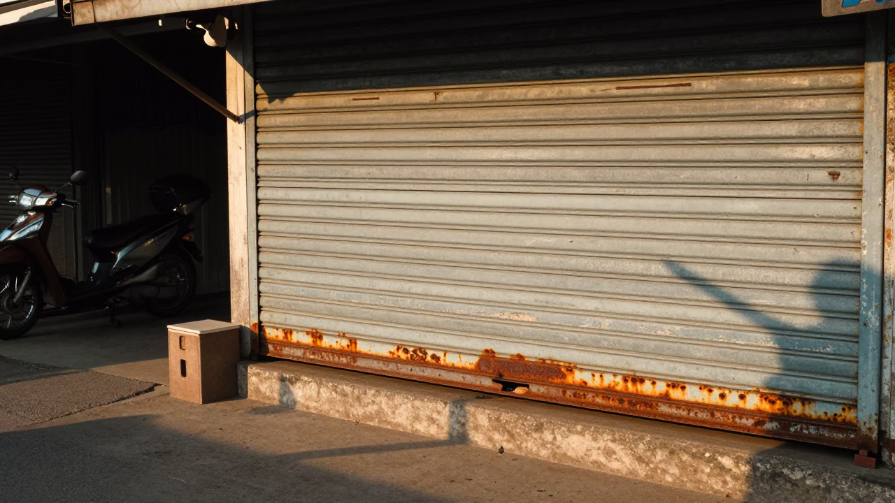 Rust and Daily Life in Chiang Mai Thailand Late Afternoon Street Scene in in Chiang Mai, Thailand