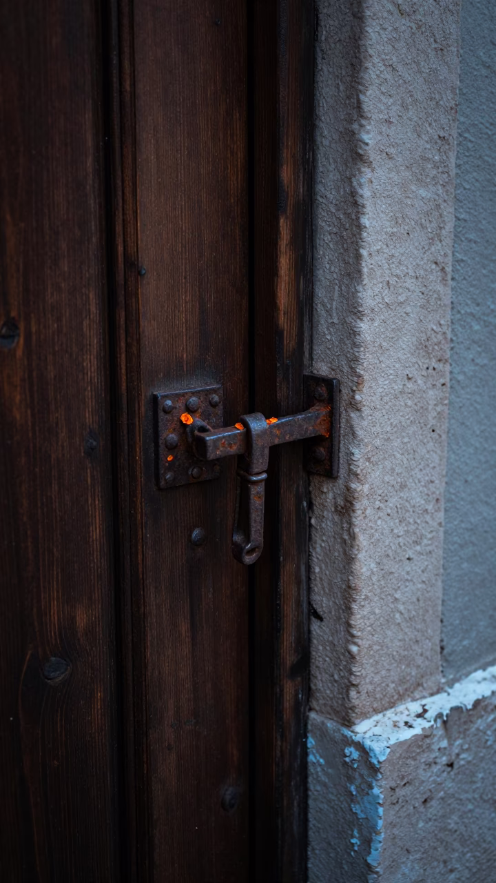 Rust at Early Morning Light in in Lisbon, Portugal