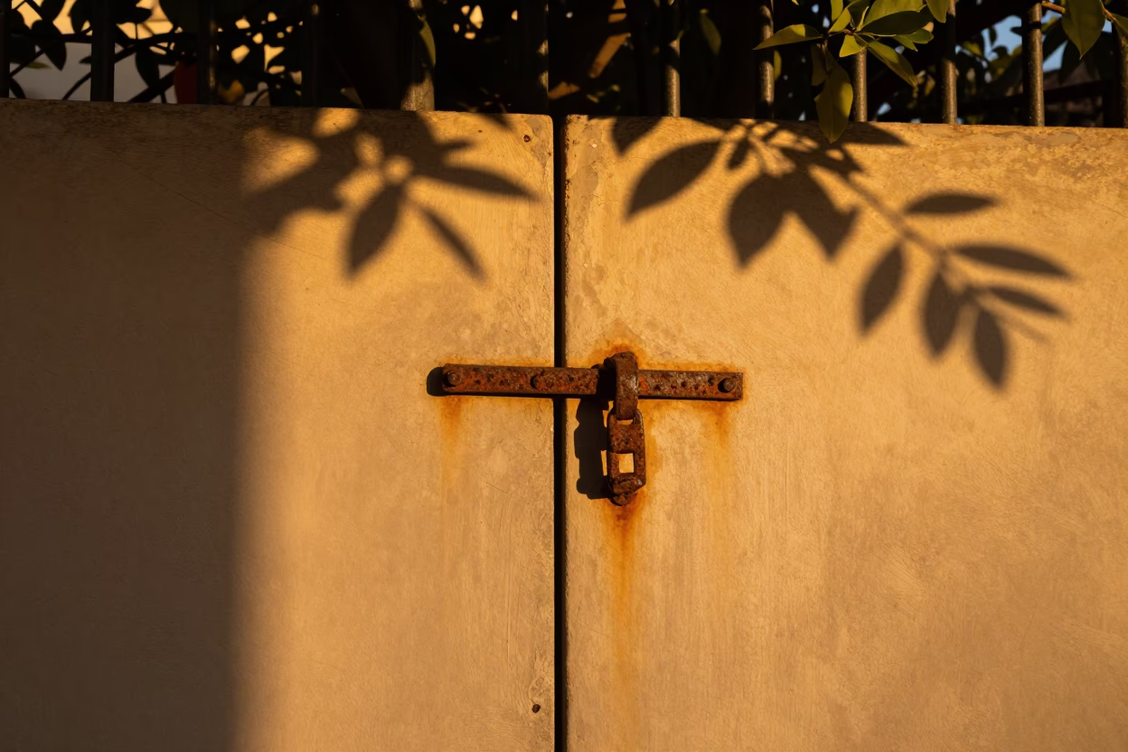 Rust in Seville at Golden Hour in in Seville, Spain