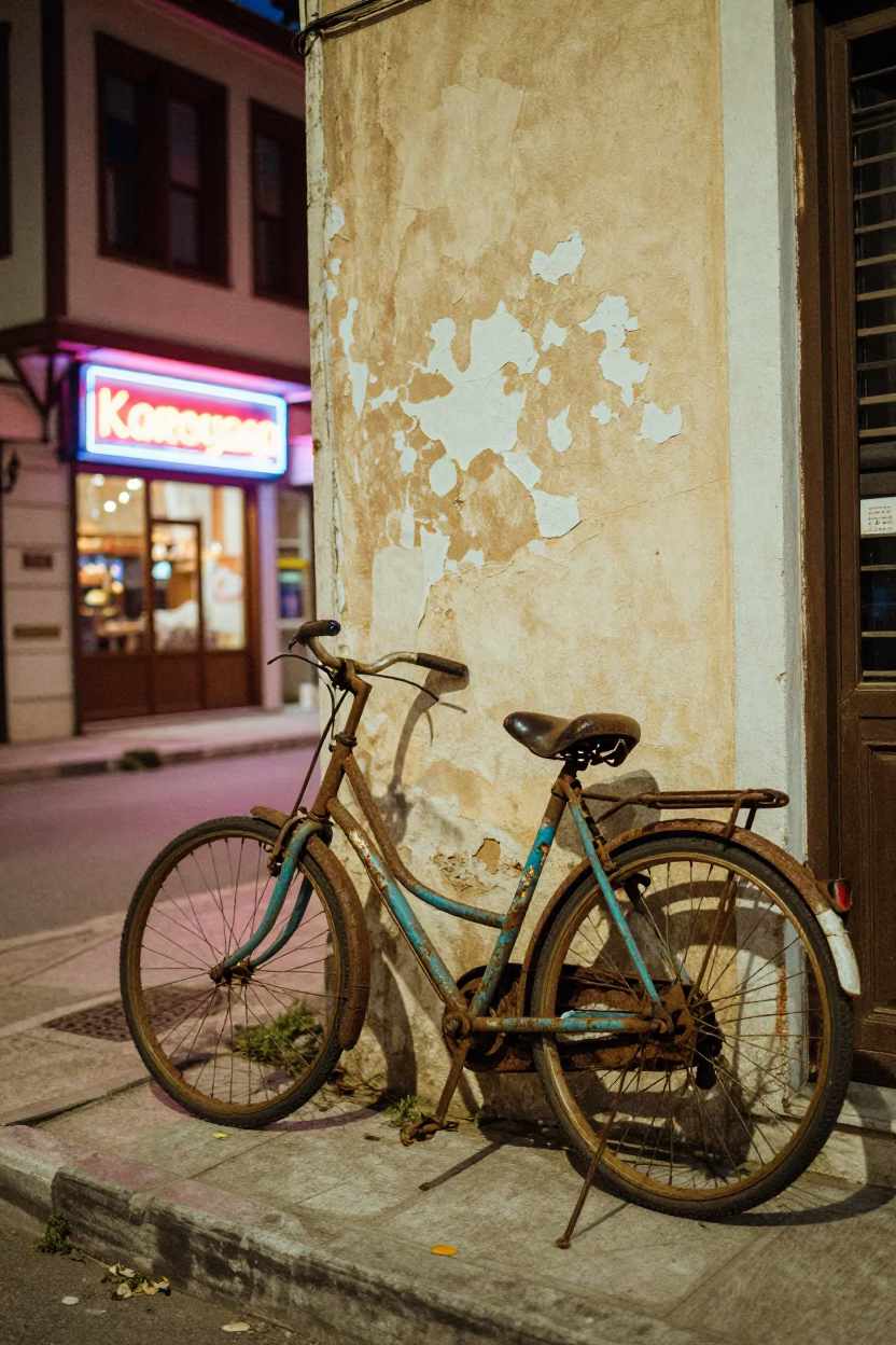 Rusted Bicycle in Izmir in in Izmir, Turkey