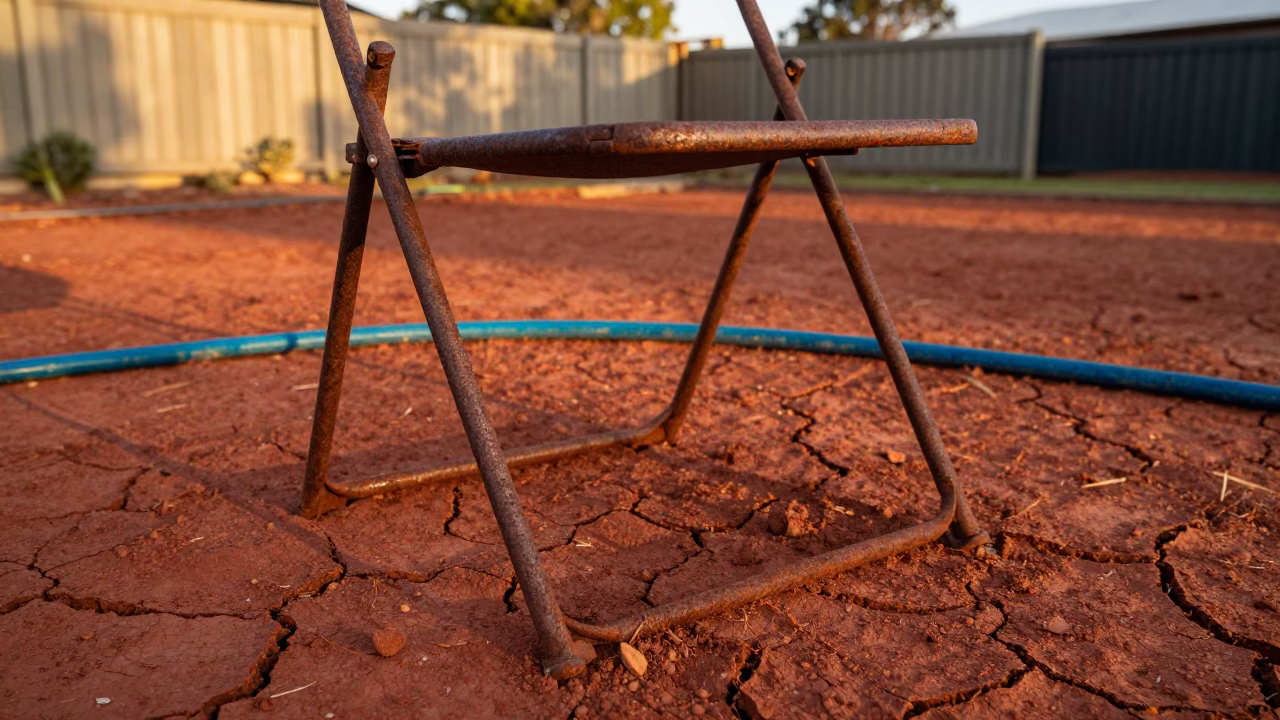 Rusted Folding Chair in Adelaide in in Adelaide, Australia