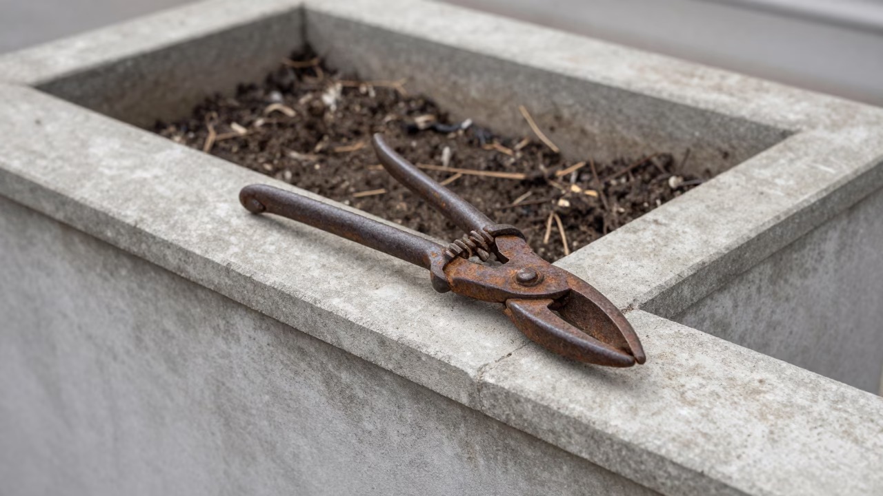 Rusted Garden Shears in Berlin in in Berlin, Germany