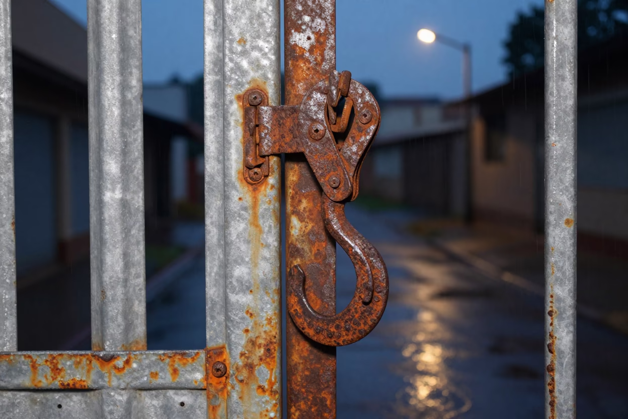 Rusted Iron Hook in Johannesburg in in Johannesburg, South Africa