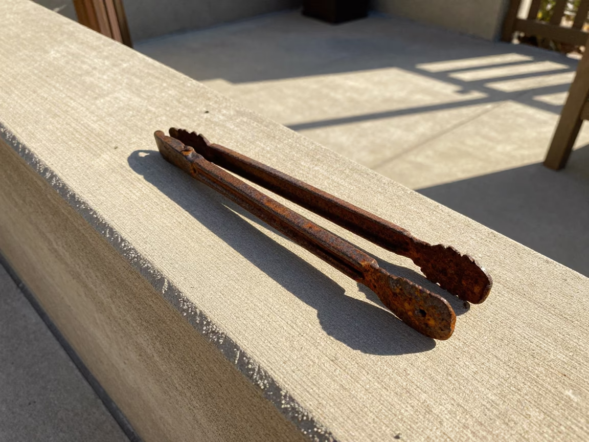 Rusted Iron Tongs in San Diego in in San Diego, United States