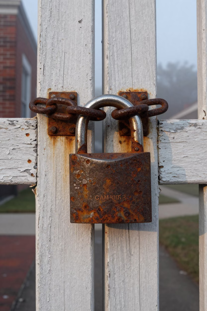 Rusted Padlock in Miami in in Miami, United States