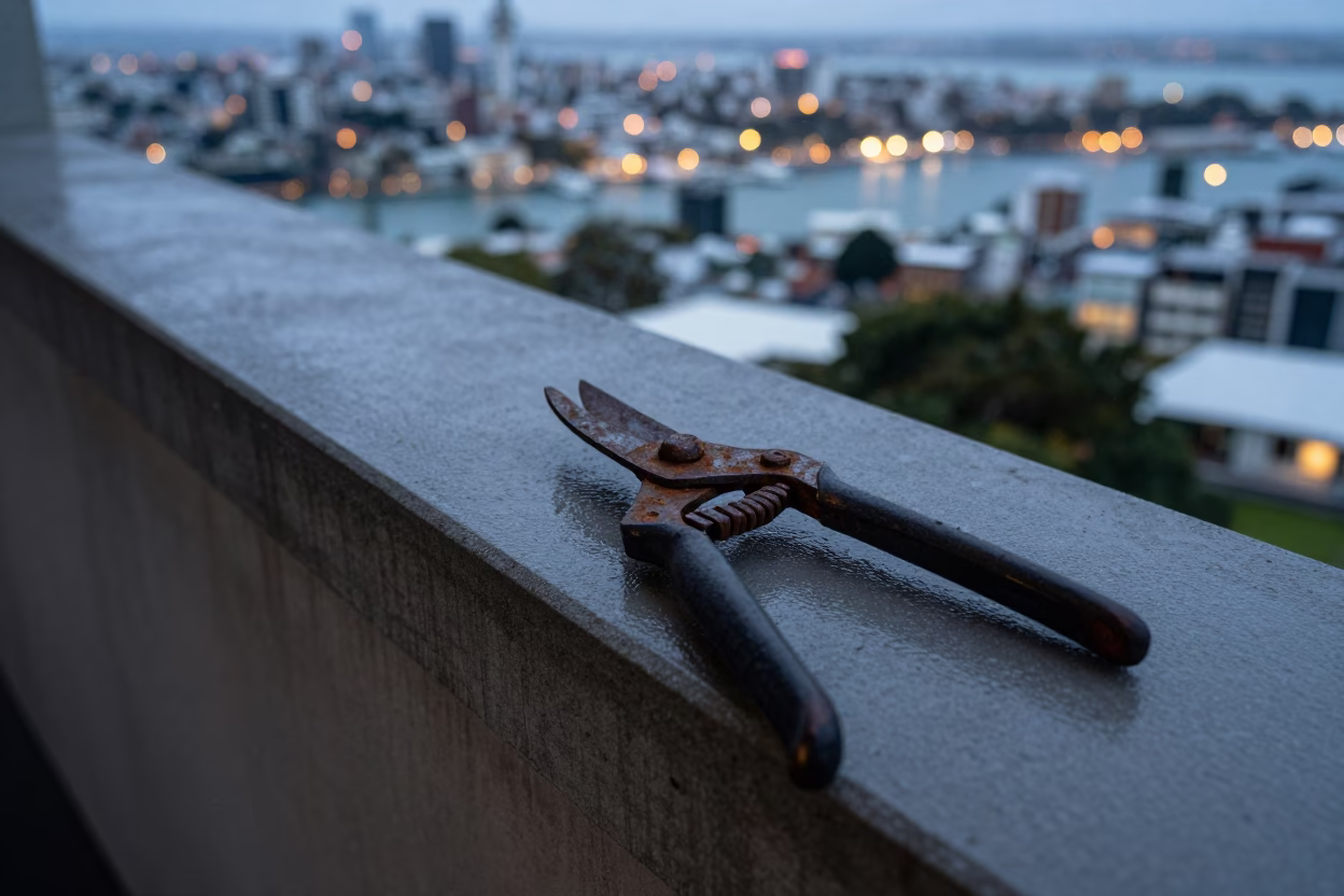 Rusted Pruning Shears in Auckland in in Auckland, New Zealand