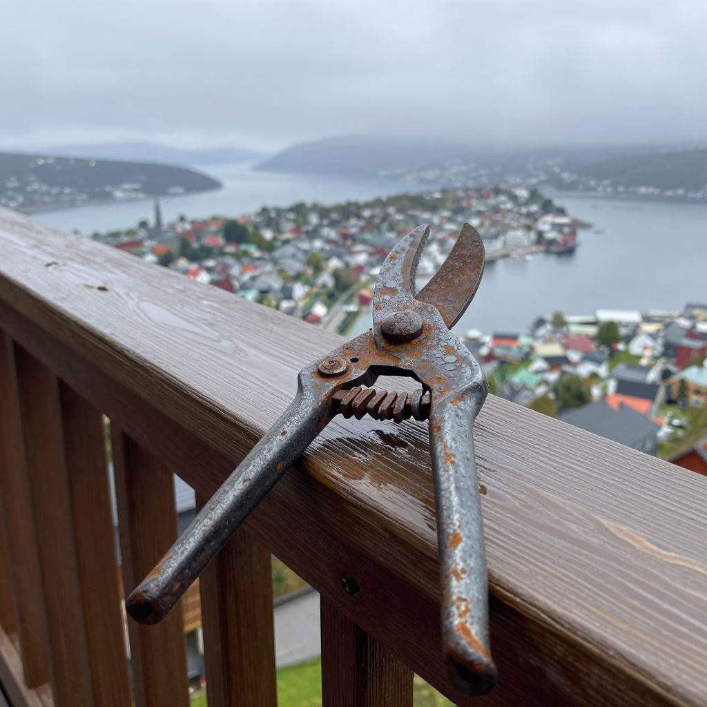 Rusted Pruning Shears in Bergen in in Bergen, Norway
