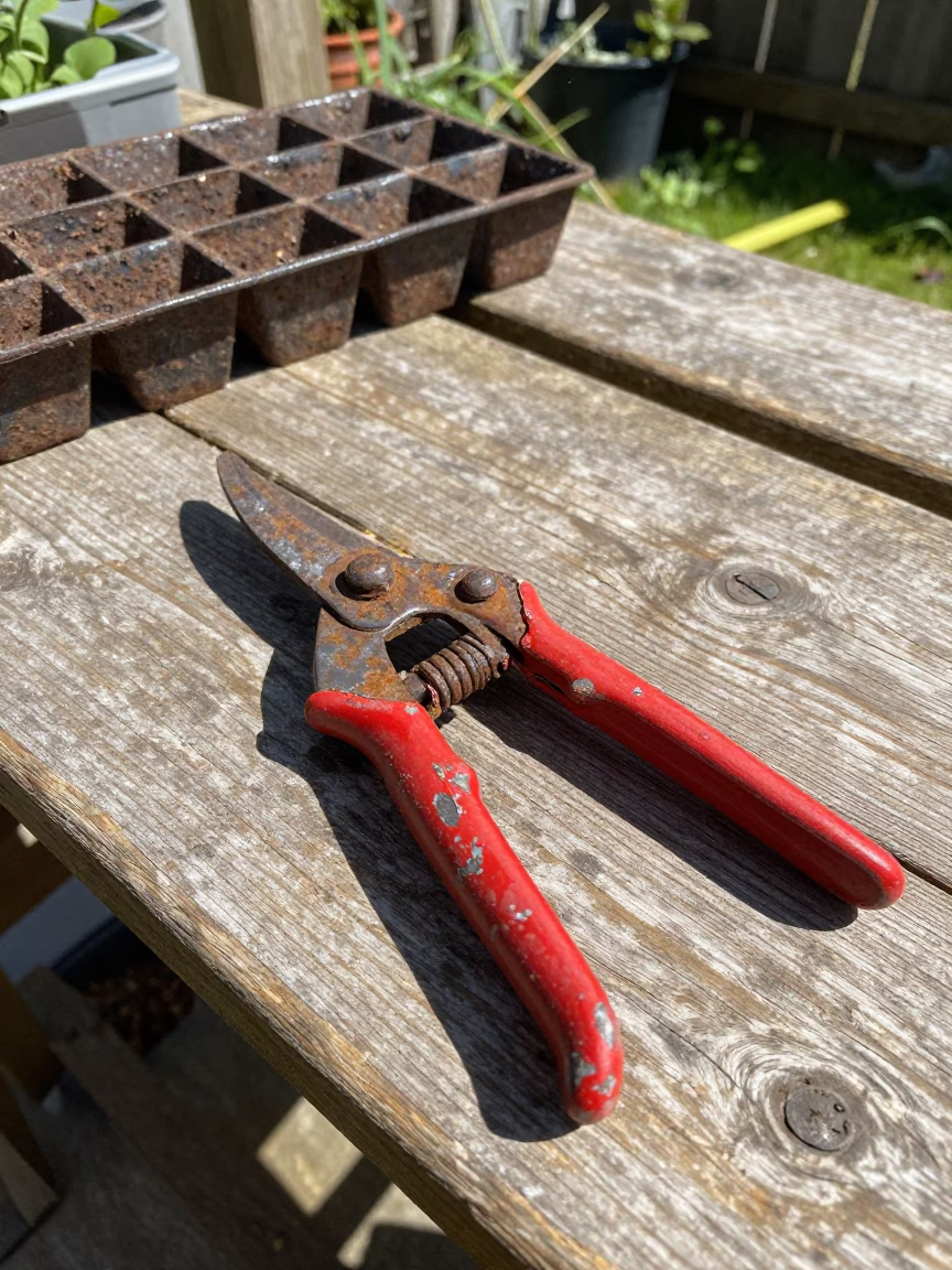 Rusted Pruning Shears in Dublin in in Dublin, Ireland