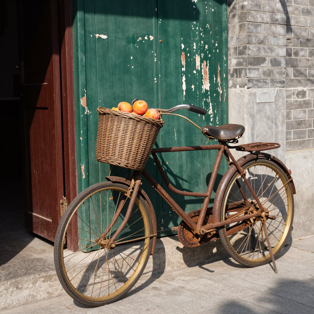 Rusting Bicycle in Shanghai in in Shanghai, China
