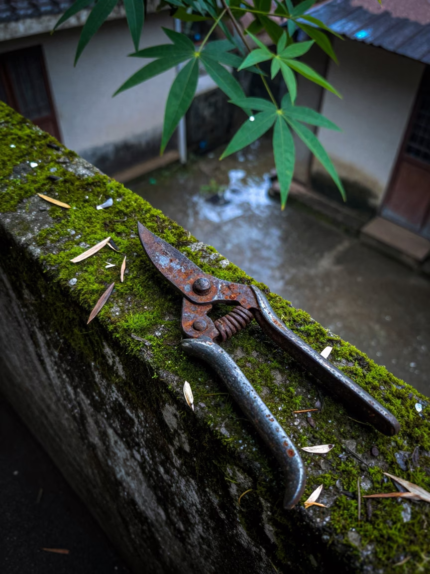 Rusting Pruning Shears in Delhi in in Delhi, India