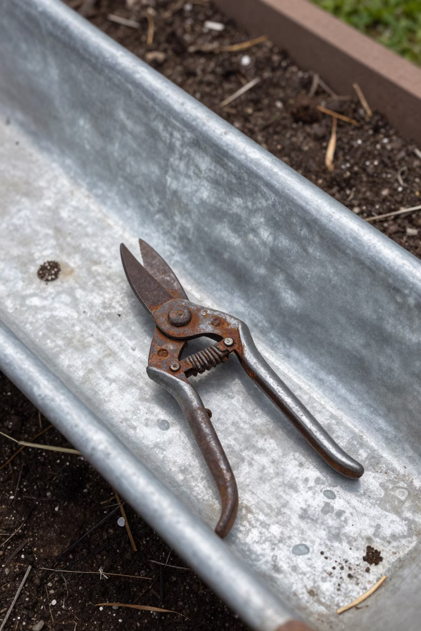 Rusty Pruning Shears in Adelaide in in Adelaide, Australia